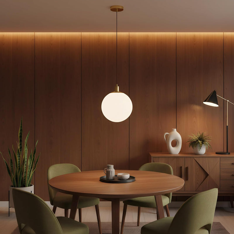 Minimalist 3-Light Cluster Pendant Finish Glass Ball Shades