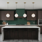 Minimalist 3-Light Cluster Pendant Finish Glass Ball Shades