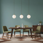 Minimalist 3-Light Cluster Pendant Finish Glass Ball Shades