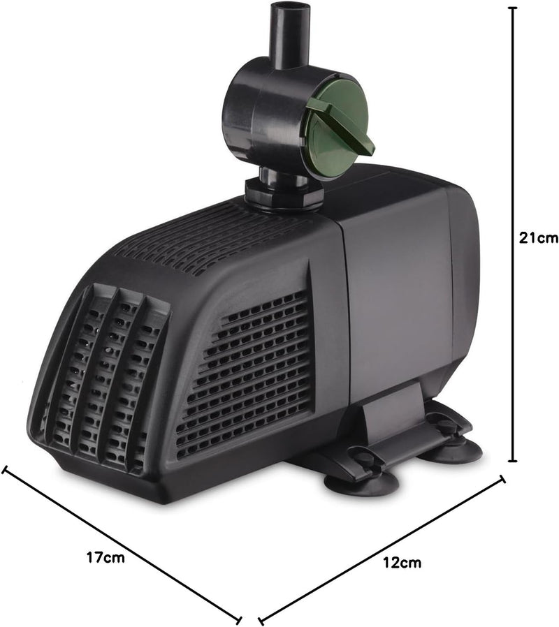Minipond Pump in Pond with the Maximum Volume