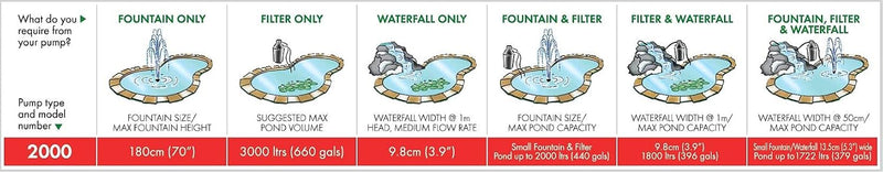 Minipond Pump in Pond with the Maximum Volume