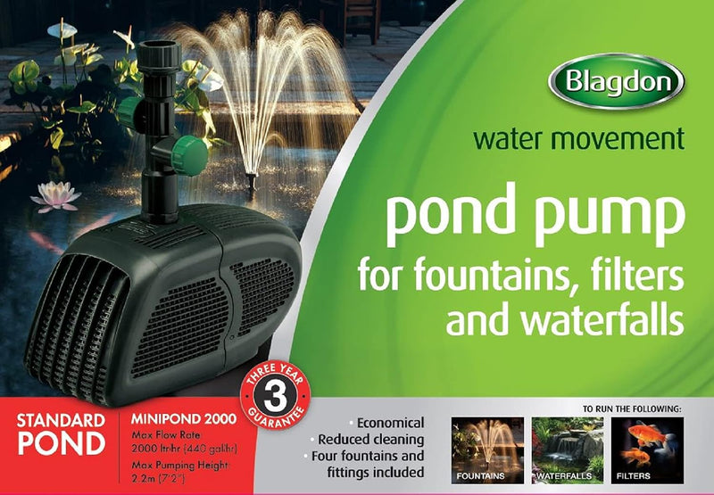 Minipond Pump in Pond with the Maximum Volume
