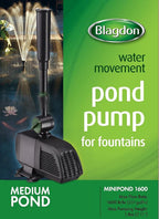 Minipond Pump in Pond with the Maximum Volume