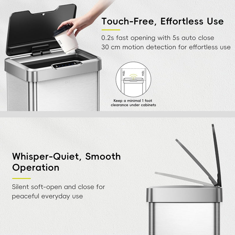 Mirage X 80L Motion Sensor Bin Large Automatic