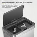 Mirage X Kitchen Bin 2 20L Sensor Recycling