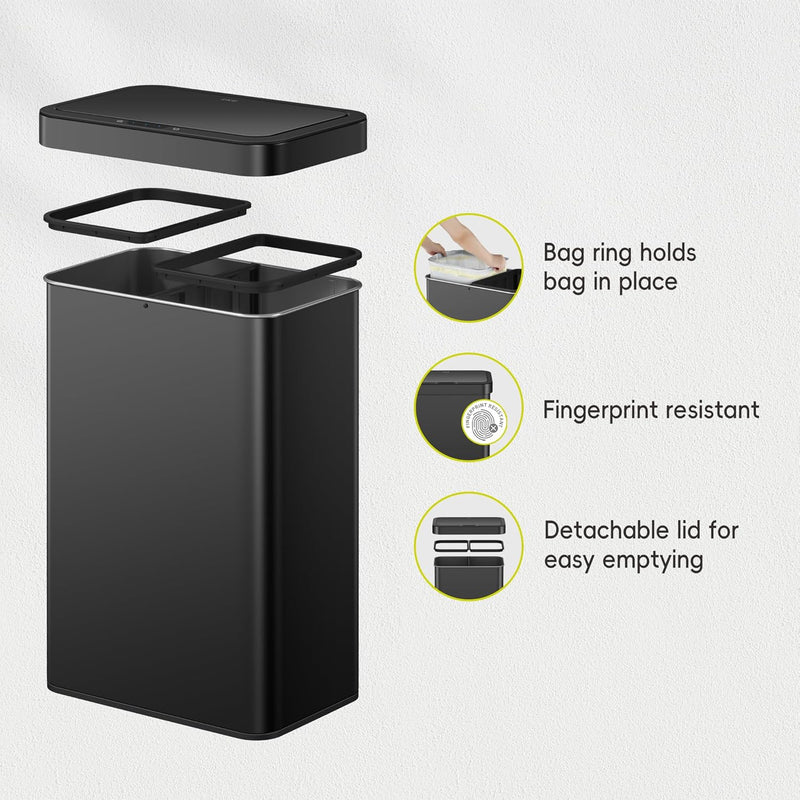 Mirage X 40L Automatic Sensor Kitchen Bin Double