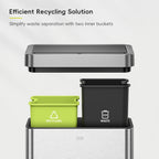 Mirage X Kitchen Bin 2 20L Sensor Recycling