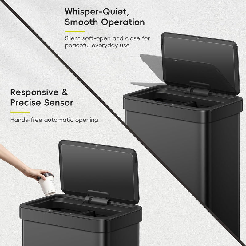 Mirage X 40L Automatic Sensor Kitchen Bin Double