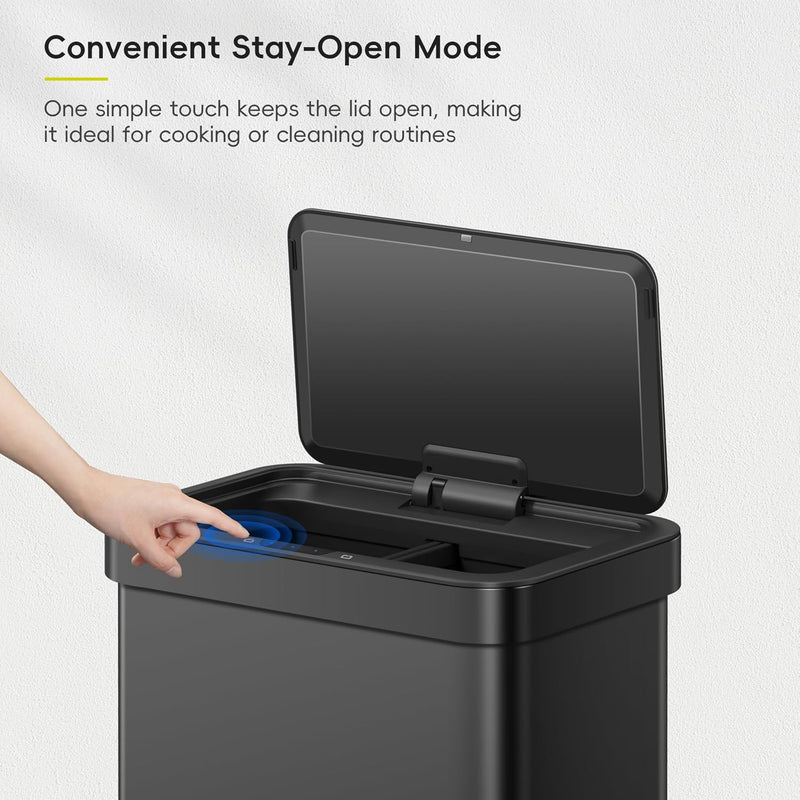Mirage X 40L Automatic Sensor Kitchen Bin Double