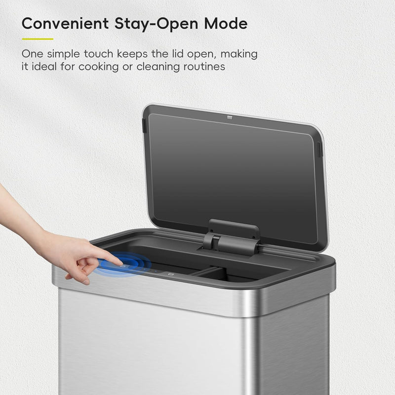 Mirage X 40L Automatic Sensor Kitchen Bin Double