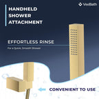Mist Bath Shower Mixer Brushed Brass Finish