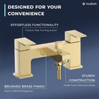 Mist Bath Shower Mixer Brushed Brass Finish