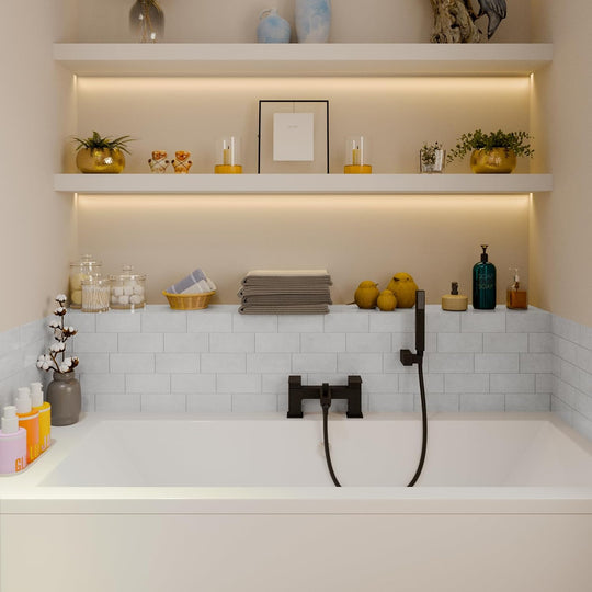 Mist Bath Shower Mixer Brushed Brass Finish
