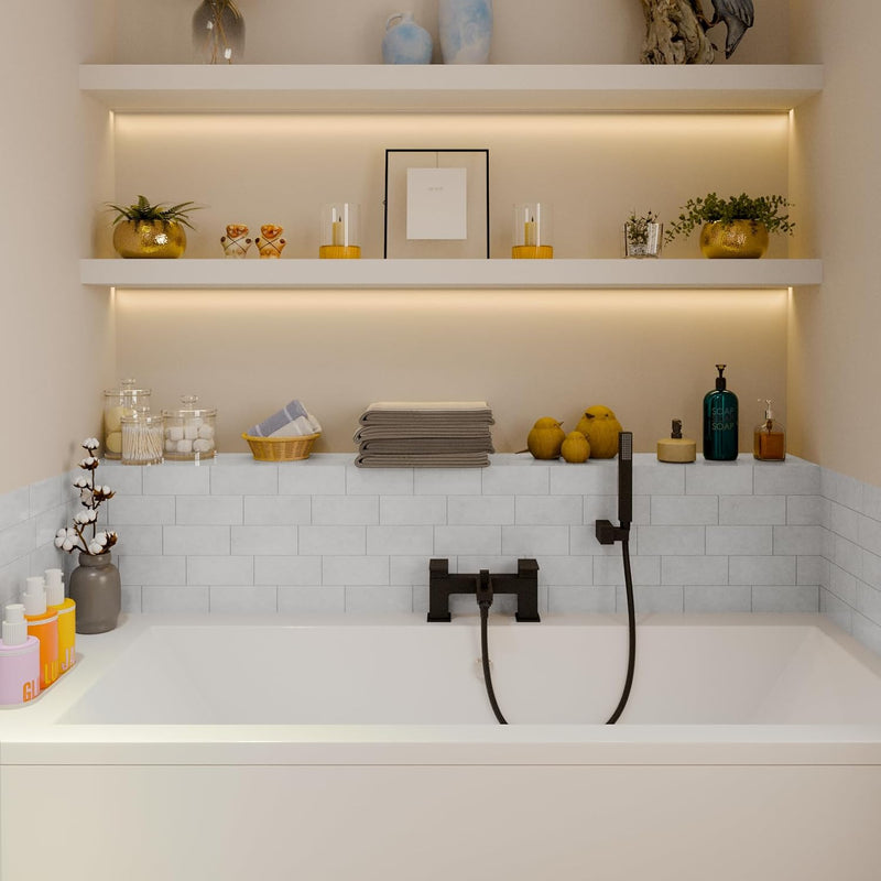 Mist Bath Shower Mixer Brushed Brass Finish