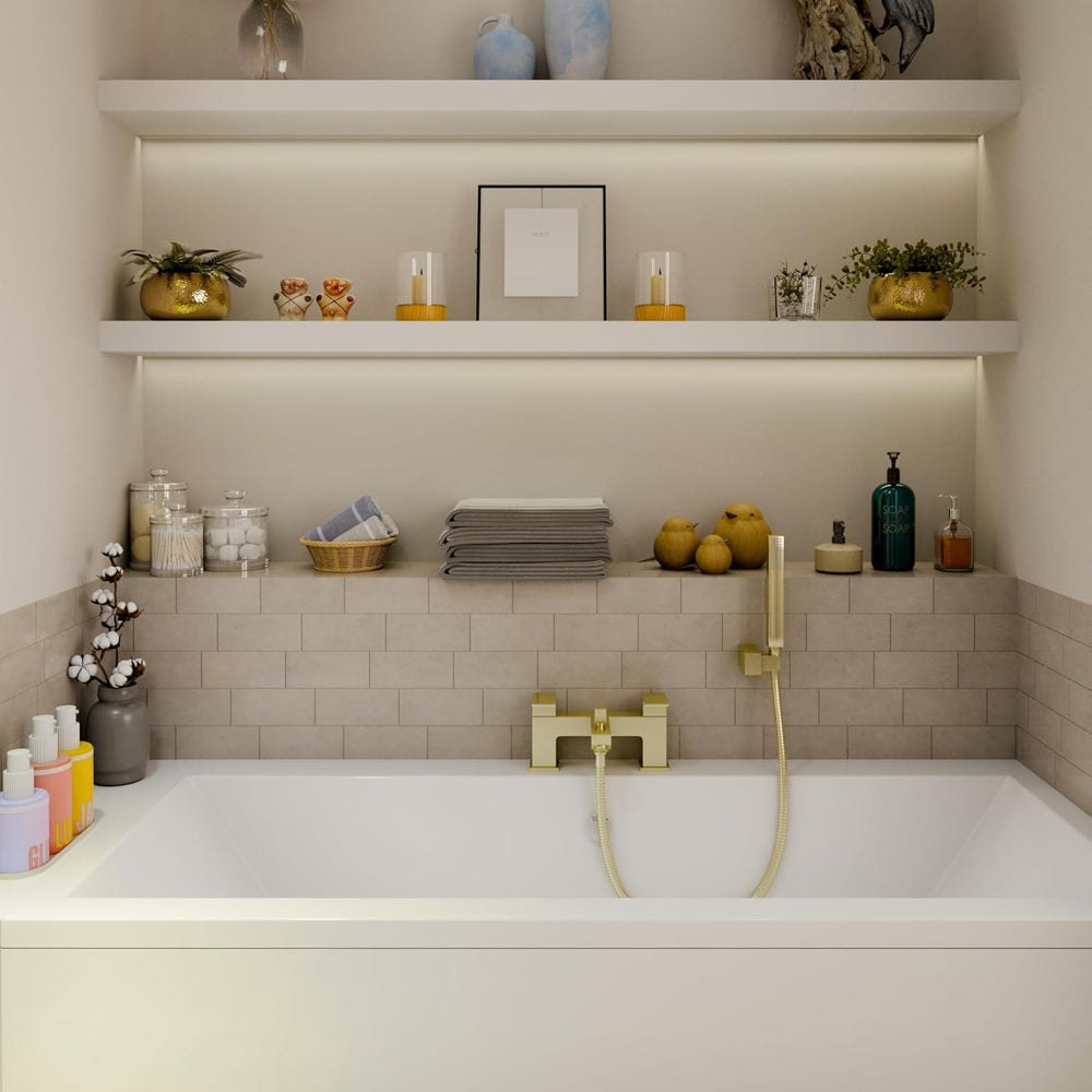Mist Bath Shower Mixer Brushed Brass Finish