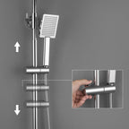 Mixer Set 10" Square Rainfall Head Handheld Solid