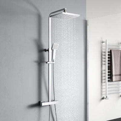 Thermostatic Shower Mixer Set System Adjustable Height