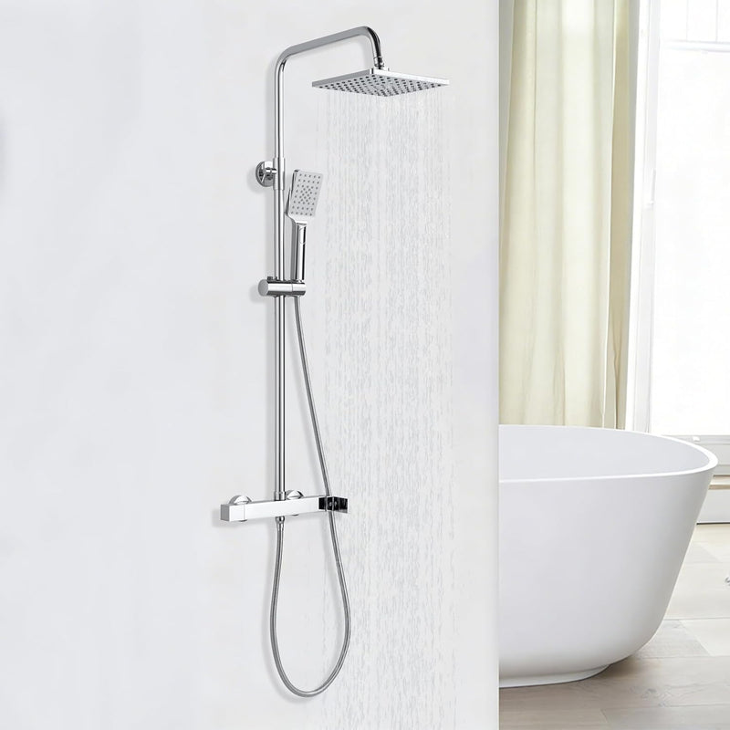 Mixer Set Rainfall System with Brass Bar Without