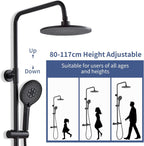 Mixer Set Rainfall System with Brass Bar Without