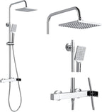 Mixer Set Rainfall System with Brass Bar Without