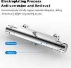 Mixer Set System 26x19CM Rain Thermostatic Bar