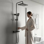 Mixer Set System 26x19CM Rain Thermostatic Bar