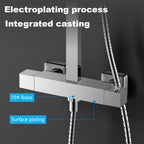 Mixer Set Thermostatic with Rainfall Head Adjustable Height