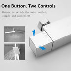 Mixer Set Thermostatic with Rainfall Head Adjustable Height
