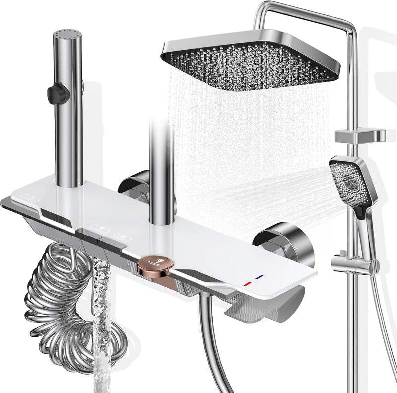 Mixer Shower Set with 12.4" Rainfall Head Piano