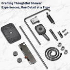 Mixer Shower Set with 12.4" Rainfall Head Piano