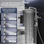Mixer Shower Set with 12.4" Rainfall Head Piano
