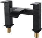 Mixer Tap Waterfall Tub Taps Square Bathroom Brass