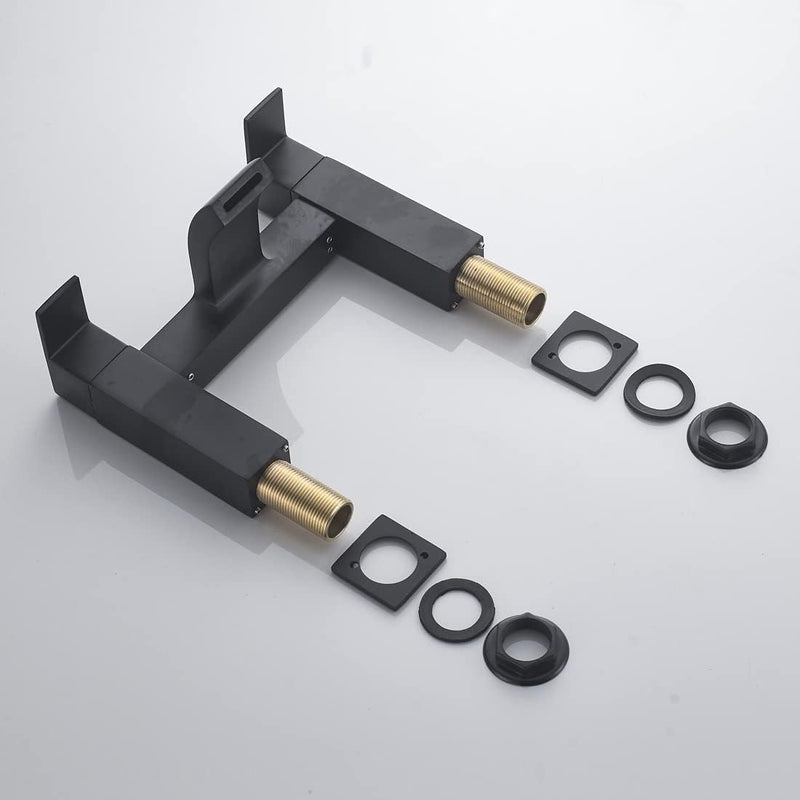 Mixer Tap Waterfall Tub Taps Square Bathroom Brass