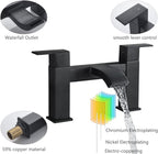 Mixer Tap Waterfall Tub Taps Square Bathroom Brass