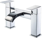 Mixer Tap Waterfall Tub Taps Square Bathroom Brass