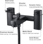 Mixer Taps Bathroom Shower Tap Square Tub Filler