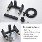 Mixer Taps Bathroom Shower Tap Square Tub Filler