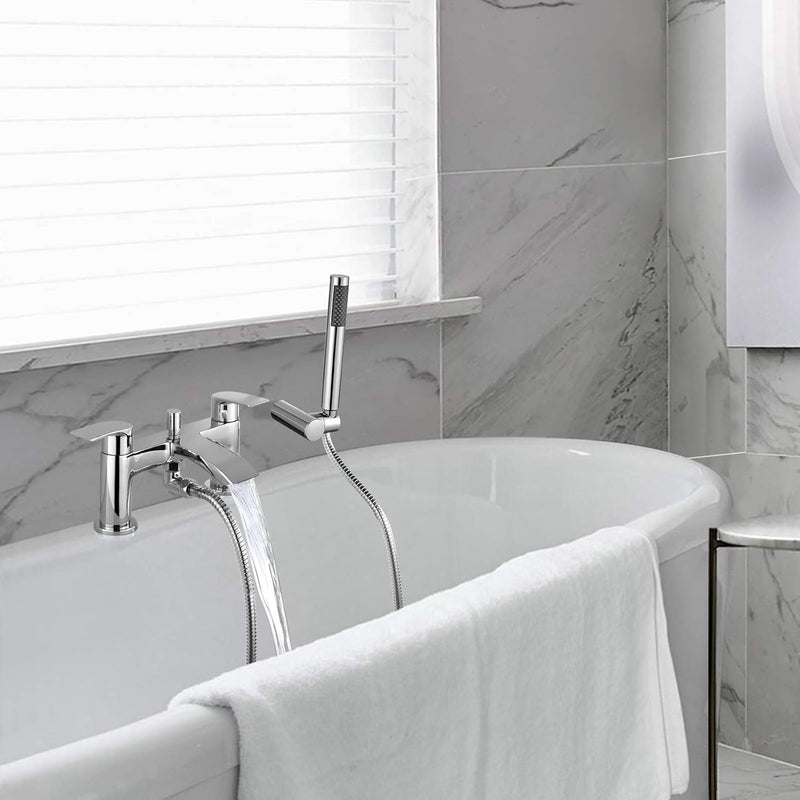 Mixer Taps Waterfall with Handheld Shower Head Bathroom