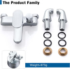Mixer Taps with Shower Set Modern Attachment Single