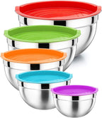 Mixing Bowl Stainless Steel Nesting Bowls for Kitchen (Set of 5)