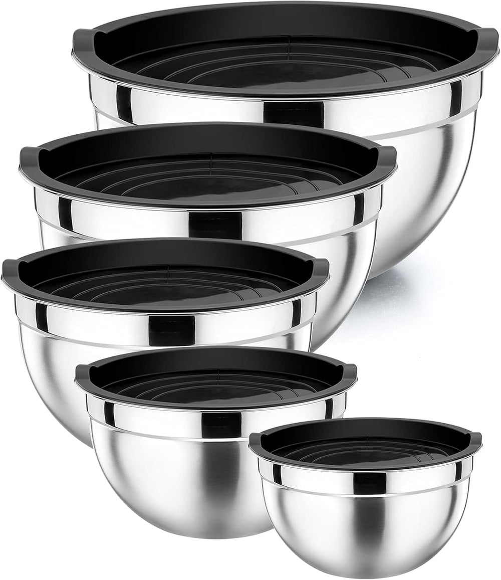 Mixing Bowl Stainless Steel Nesting Bowls for Kitchen (Set of 5)