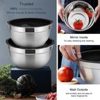 Mixing Bowl Stainless Steel Nesting Bowls for Kitchen (Set of 5)