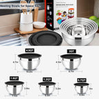 Mixing Bowl Stainless Steel Nesting Bowls for Kitchen (Set of 5)