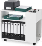 Mobile File Cabinet Lateral Printer Stand with Open