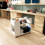 Mobile File Cabinet Lateral Printer Stand with Open