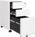 Mobile File Cabinet Office with Wheels and Lock