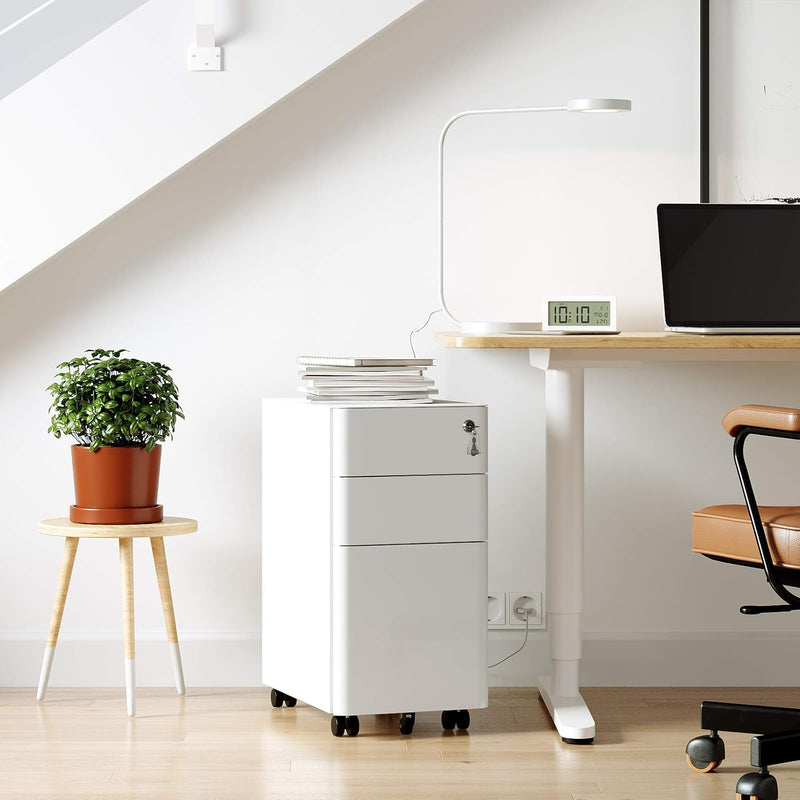 Mobile File Cabinet Office with Wheels and Lock