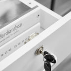 Mobile File Cabinet with 3 Drawers and Lockable