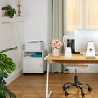 Mobile Filing Cabinet 3 Compartments Office Storage Printer