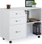Mobile Filing Cabinet 3 Drawers 2 Shelves 66